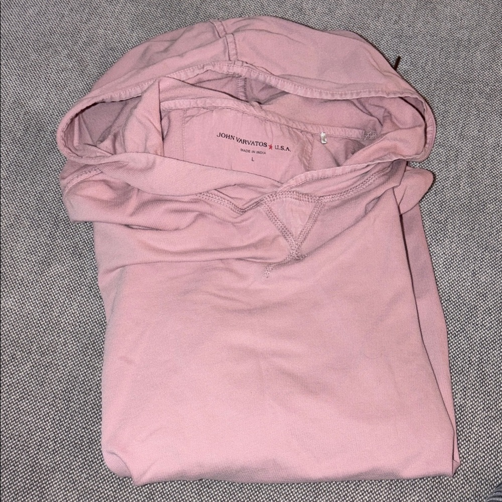 John Varvatos Dusty Pink Hoodie